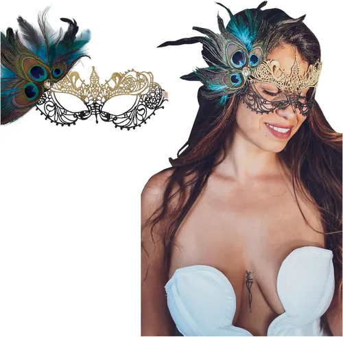 Lace Masquerade Mask for Women - Venetian Party, Prom, Mardi Gras, Halloween