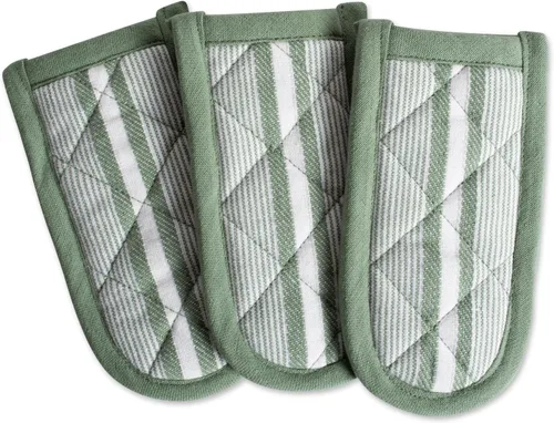 Vista 6 de DII Double Strip Chef - Colección de cocina y horneado, juego de asas de sartén, 6 x 3, aguamarina, 3 piezas