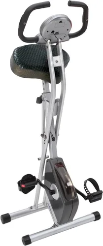 Vista 5 de Bicicleta Estática Plegable Exerpeutic, Bicicleta Estacionaria de 8 Niveles de Resistencia con Asiento de Airsoft, Pantalla LCD para Registrar