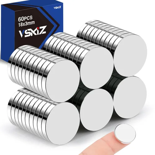 Vista 14 de 40 Pack de imanes pequeños, imanes de neodimio de tierras raras de 10x2mm para manualidades, refrigerador, pizarra blanca, oficina