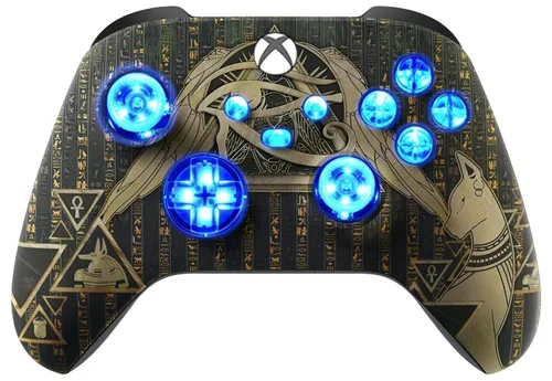 Vista 14 de Silent Modz Custom Modded Controller 7 LED Colors Trigger Stopper w/Pro Grips compatible with Xbox Series S, Xbox Series X, Xbox One, and Windows