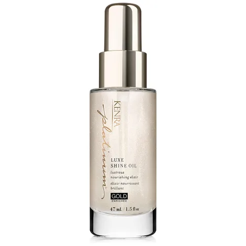 Kenra Professional Platinum Luxe Shine Oil | Gold Enriched Nourishing Elixir |Enhances Shine & Manageability | Thermal Protection Up To 450F |