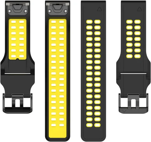 Vista 30 de Miimall Correa de repuesto compatible con Garmin Fenix 7, 0.866 pulgadas de ancho, de silicona suave, impermeable, para Garmin Fenix 7/7 Solar/7