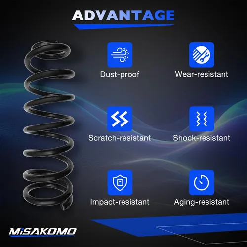 Vista 4 de Actualizar kit de resortes de bobina trasera de servicio pesado Compatible con Ram 1500 2009-2018 2wd 4wd Proporciona un 50% extra de capacidad