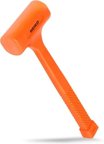 Vista 12 de NEIKO 02847A - Martillo de soplado muerto de 2 libras, naranja neón Cuerpo moldeado de una pieza Empuñadura a cuadros Resistente a chispas