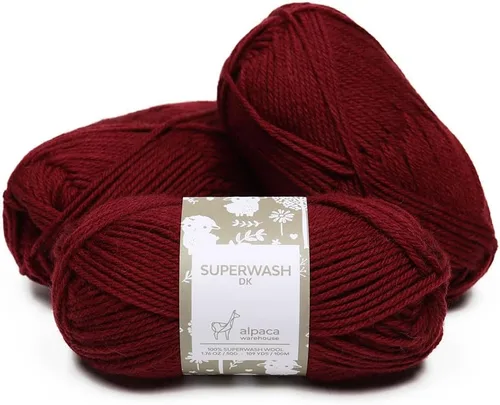 Vista 31 de Superwash - Juego de 3 madejas de hilo de lana 100% pura (5.25 onzas), peso DK, procedente directamente de Perú, celestial suave y perfecto