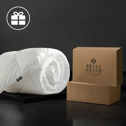 Vista 6 de Hotel Grand Edredón de Lujo de Fibra de Plumón de Ganso Blanco Tamaño Full Queen, Inserto de Edredón Queen de Algodón 100% para Todas