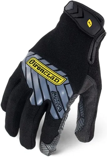 Guantes de trabajo Ironclad Command Grip; guantes para pantalla táctil, palma y dedos conductivos, agarre extremo, duradero, buen rendimiento