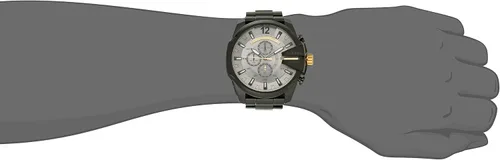 Vista 4 de Diesel Reloj negro de cuarzo con pantalla analógica DZ4479 Mega Chief para hombre, Negro -, Cronógrafo