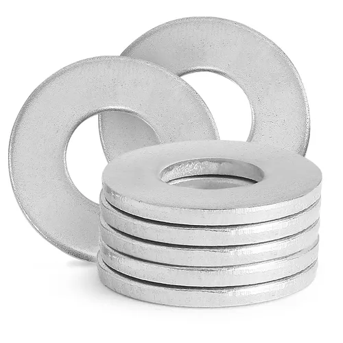 Vista 26 de Arandelas planas de acero inoxidable de 1" - Diámetro exterior de 2", arandelas de acero inoxidable 304 (18-8), arandelas de metal para tornillos
