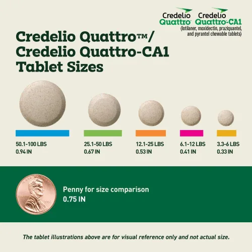 Vista 11 de Credelio Quattro / Credelio Quattro-CA1 para perros 3.3-6 libras, 1 unidad