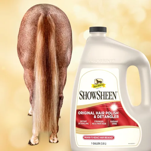Vista 10 de Absorbine ShowSheen - Esmalte y desenredante para el cabello, botella de repuesto de 32 onzas, abrigo de caballo y perro, melena y cola, desenreda