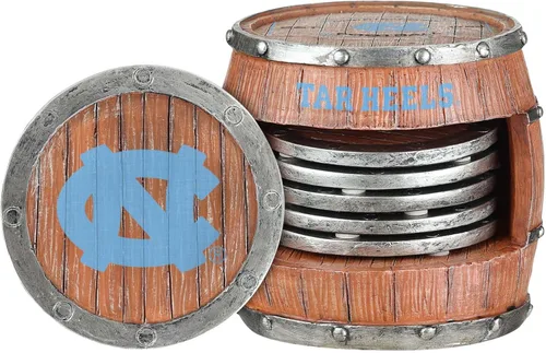 Vista 17 de FOCO NCAA College Team Logo 5-Pack Barril Bebida Bebida Coaster Set