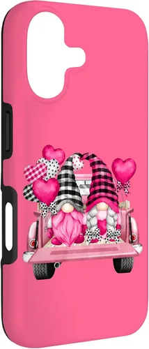 Vista 3 de Pink Gnome Truck for Women and Girls Valentines Day Case for iPhone 17