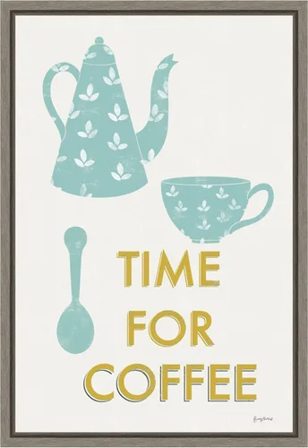 Vista 15 de Amanti Art Framed Canvas Wall Art 23x16 Retro Kitchen Coffee III by Becky Thorns, Framed Wall Art Canvas, Cuisine Artwork, Traditional Decor, Medium