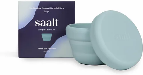 Saalt Desinfectante Compacto - Limpiador de Disco Menstrual y Copa Menstrual, Apto para Microondas, Desinfectante de Disco Menstrual Reutilizable