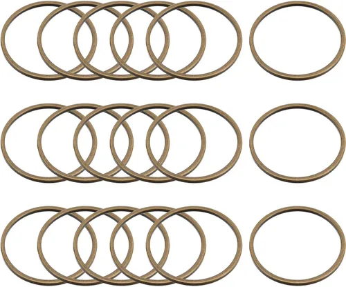 Vista 10 de MECCANIXITY Aretes redondos con cuentas, anillos de eslabones circulares para hacer joyas