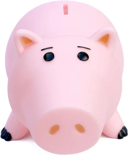 Vista 4 de Hucha plástica linda de la caja del dinero del cerdo rosa para el regalo de cumpleaños del niño sin la caja