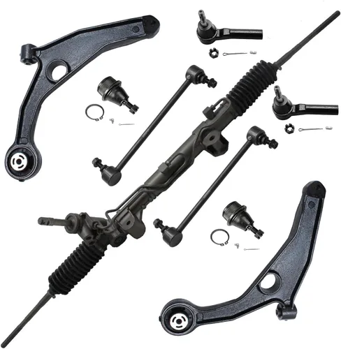 Vista 127 de Detroit Axle - Kit de brazos de control de extremo de 8 piezas para Toyota 2001-2003 Highlander 2002-2003 Camry Lexus ES300, 2 brazos de control