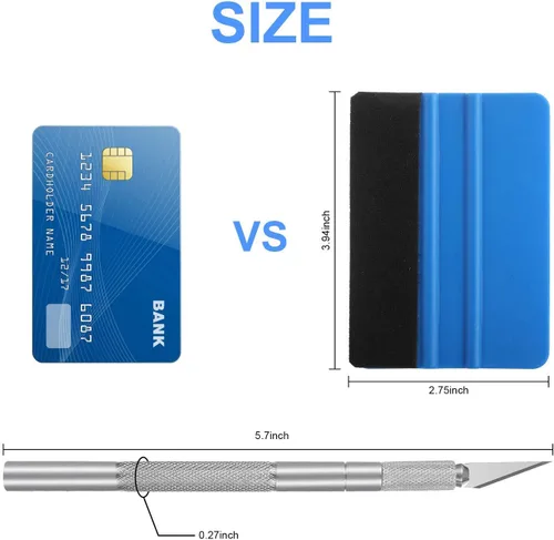 Vista 4 de GISSVOGEEK Herramientas de tintado de película para ventana de automóvil, kit de envoltura de vinilo, kit de herramientas de tinte de ventanas, kit
