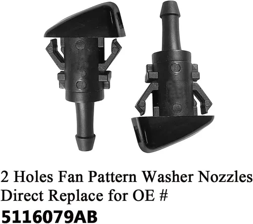 Vista 2 de 5116079AB - Boquillas de limpiaparabrisas prémium aptas para Dodge Journey 2009-2020, Avenger 08-11 para Chrysler PT Cruiser 01-10, 200/Sebring