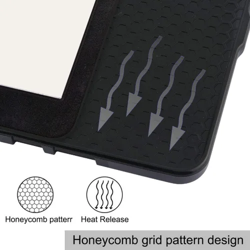 Vista 3 de Kepuch Custer - Carcasa rígida de poliuretano ultrafino para Kobo Nia 2020, color negro