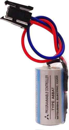 Vista 4 de Paquete de 5 baterías de litio A6BAT ER17330V 3.6V 1700mAh PLC MR-BAT con enchufe para sistema CNC FANUC, azul