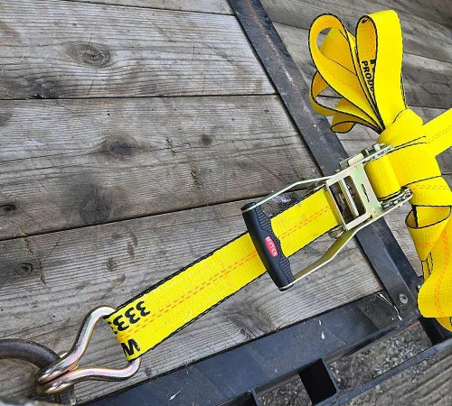 Vista 8 de Mytee Products Correas de amarre de trinquete con gancho de alambre, correa de trinquete de 2 pulgadas x 27 pies 10,000 libras de resistencia a