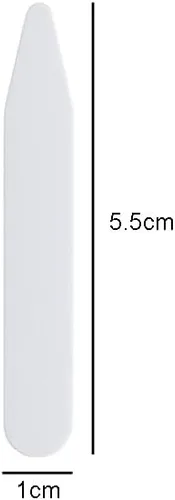 Vista 2 de 200 piezas de cuello de plástico para estancias de cuello de cuello de huesos de cuello de refuerzo de cuello de apoyo para camisas de hombre
