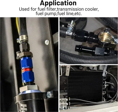 Vista 5 de EVIL ENERGY 4AN Hembra a 1/4" Púa Accesorio de Manguera Giratoria Recta