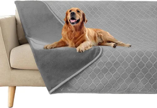 Vista 14 de fuguitex Manta impermeable para perro, funda de cama para perro, terciopelo de cristal, marroquí, mullida, acogedora manta de felpa para mascotas