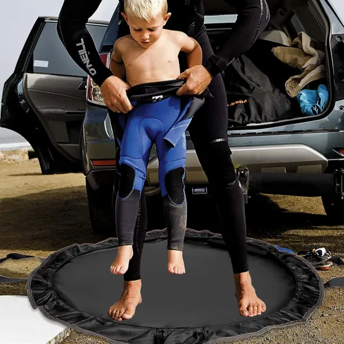 Vista 5 de 2 in 1 Wetsuit Mat, Waterproof Beach Storage Bag, Surf Mat, for Men & Women