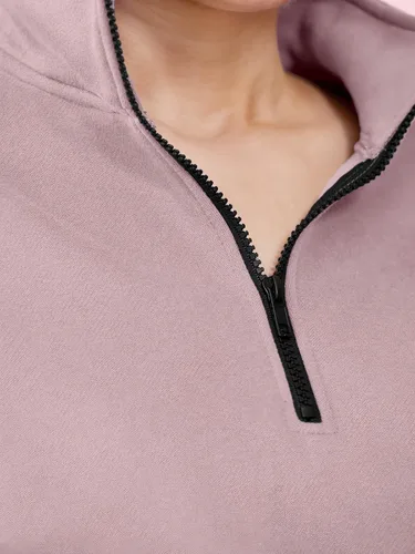 Vista 4 de AUTOMET Conjunto de 2 piezas para mujer, sudadera de manga larga con media cremallera y pantalones deportivos