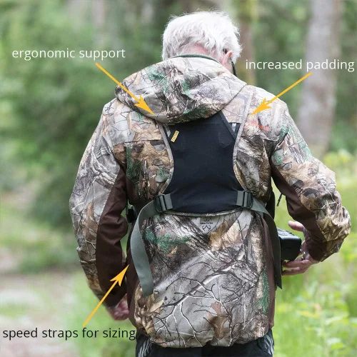 Vista 6 de Cotton Carrier CCS G3 Sistema de arnés de cámara para una cámara, camuflaje, 1 cámara