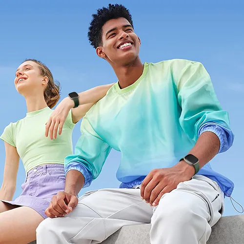 Vista 5 de Odbeai Compatible con correas Fitbit Sense y Sense2/Versa 3 y 4 bandas para mujeres y hombres, correa deportiva de repuesto suave, accesorios
