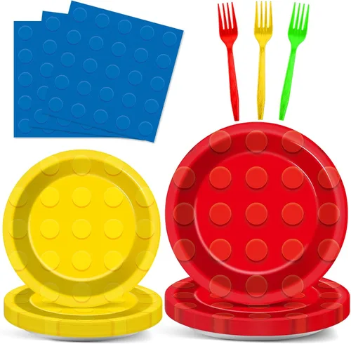 Vista 23 de 96 piezas de platos y servilletas de oro rosa para fiesta de cumpleaños número 9 para niñas, suministros de fiesta de oro rosa, juego de vajilla