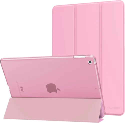 Vista 20 de MoKo Funda para iPad 9.7 2018/2017 de 5ª / 6ª Generación - Funda delgada y ligera con soporte para Smartphone con parte trasera translúcida