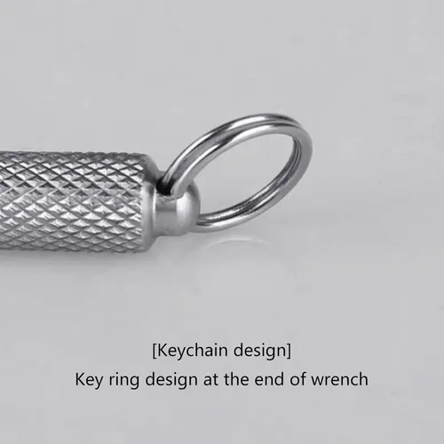 Vista 3 de Tire Air Core Wrench Screwdriver, Stainless Steel Removal Tool for Car Bike Motorcycle, Compact 56mm