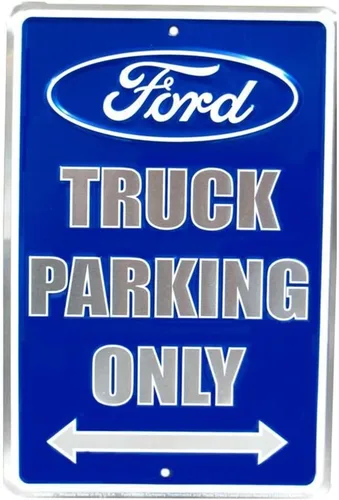 Estacionamiento para camiones Ford solo azul metálico