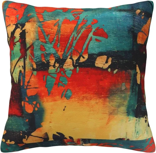 Vista 14 de Fundas de almohada modernas con estampado de alfombra turca del siglo XVII, fundas de cojín cuadradas decorativas para sofá, dormitorio, sala