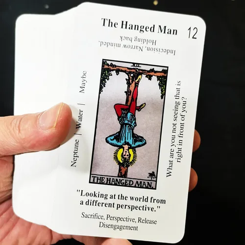 Vista 4 de Han Yu Bowen Tarot Tarot Tarot,Cartas de tarot para principiantes,Cartas de tarot con libro guía,Cartas de tarot con significados en ellos