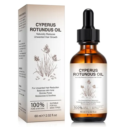 SXOSXO Cyperus Rotundus Oil, Cyperus Rotundus Oil for Hair Removal & Reduces Unwanted Hair Growth, Soothes Skin & Minimizes Pores, Natural
