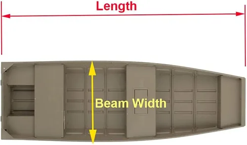 Vista 4 de GEARFLAG 600D Funda para Bote Jon de Servicio Pesado Impermeable Grado Marino Resistente a UV Correas Laterales Ajustables Reforzadas