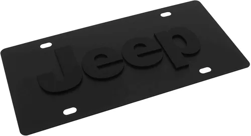Vista 4 de Placas de vehículo para Jeep en acero al carbono negro