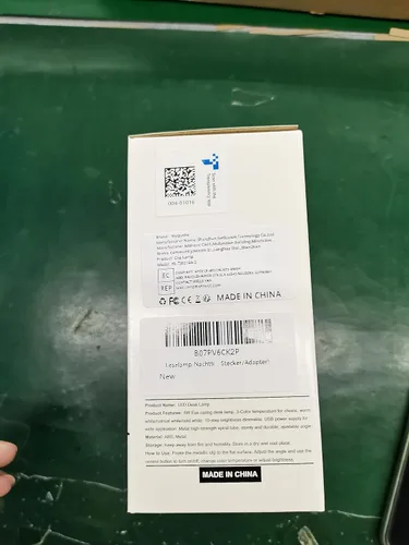Vista 9 de Lámpara de escritorio con clip para lectura en casa, oficina en casa, 10 brillo regulable, 3 modos, anillo de luz de abrazadera para cabecera