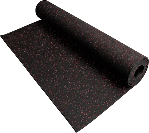 Vista 9 de IncStores Rollo de suelo de goma resistente de 3/8 pulgadas de grosor, suelo de goma reciclada flexible para un sótano, gimnasio en casa, cobertizo