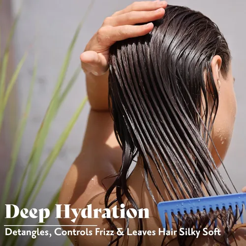 Vista 2 de Herbatint Acondicionador hidratante, hidratación profunda y protección, desenreda, controla el encrespamiento y deja el cabello suave como la seda