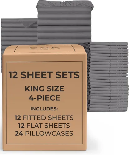 Vista 15 de Pack of 2, Twin Size 3 Piece Sheet Set - Breathable & Cooling - White