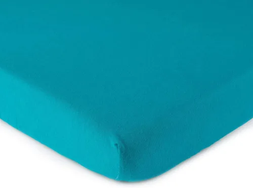 Vista 13 de SheetWorld - Sábana bajera ajustable para cuna (100% algodón, 28 x 52 pulgadas), color rojo sólido, fabricada en Estados Unidos