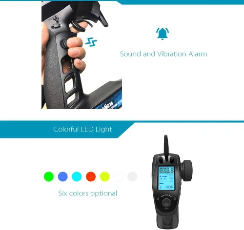 Vista 7 de Flysky FS-GT5 - Transmisor RC de 6 canales AFHDS con receptor FS-BS6 para RC coche bote